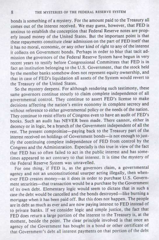 THE MYSTERIES OF THE FEDERAL RESERVE SYSTEM - page 8